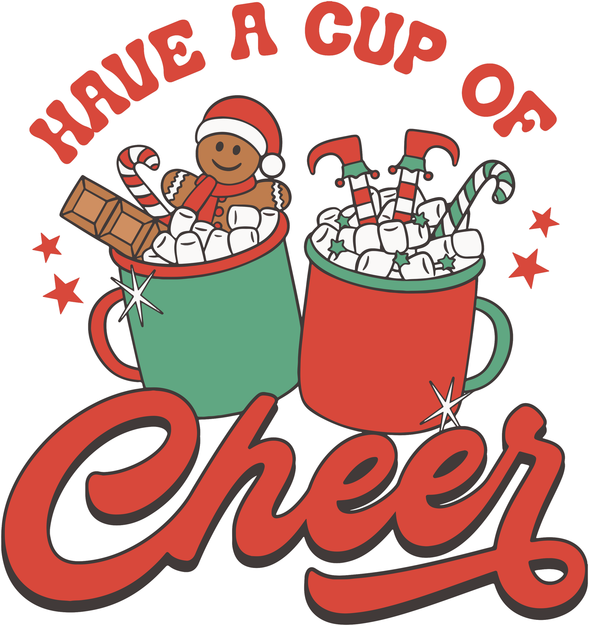 Cup of Cheer HTV Vinyl Transfer