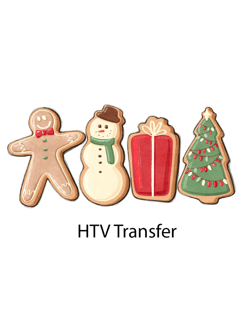 Gingerbread Cookie HTV Vinyl Transfer