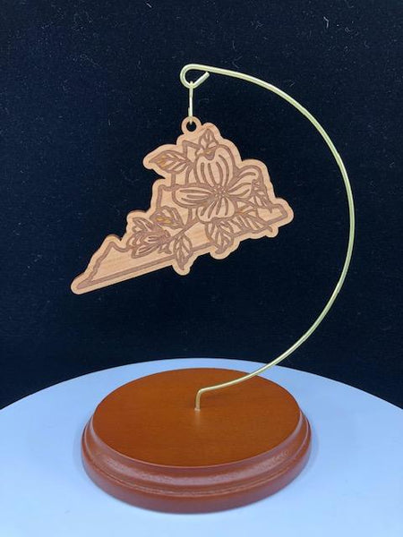 Holiday Ornament- State and State Flower