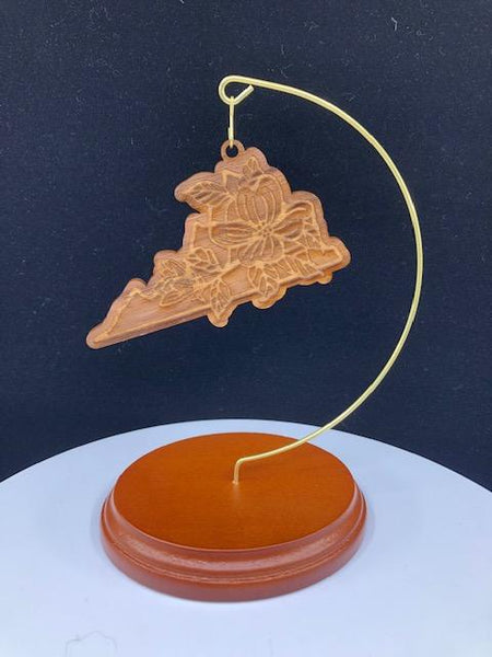 Holiday Ornament- State and State Flower
