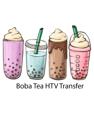 Boba Tea HTV Vinyl Transfer